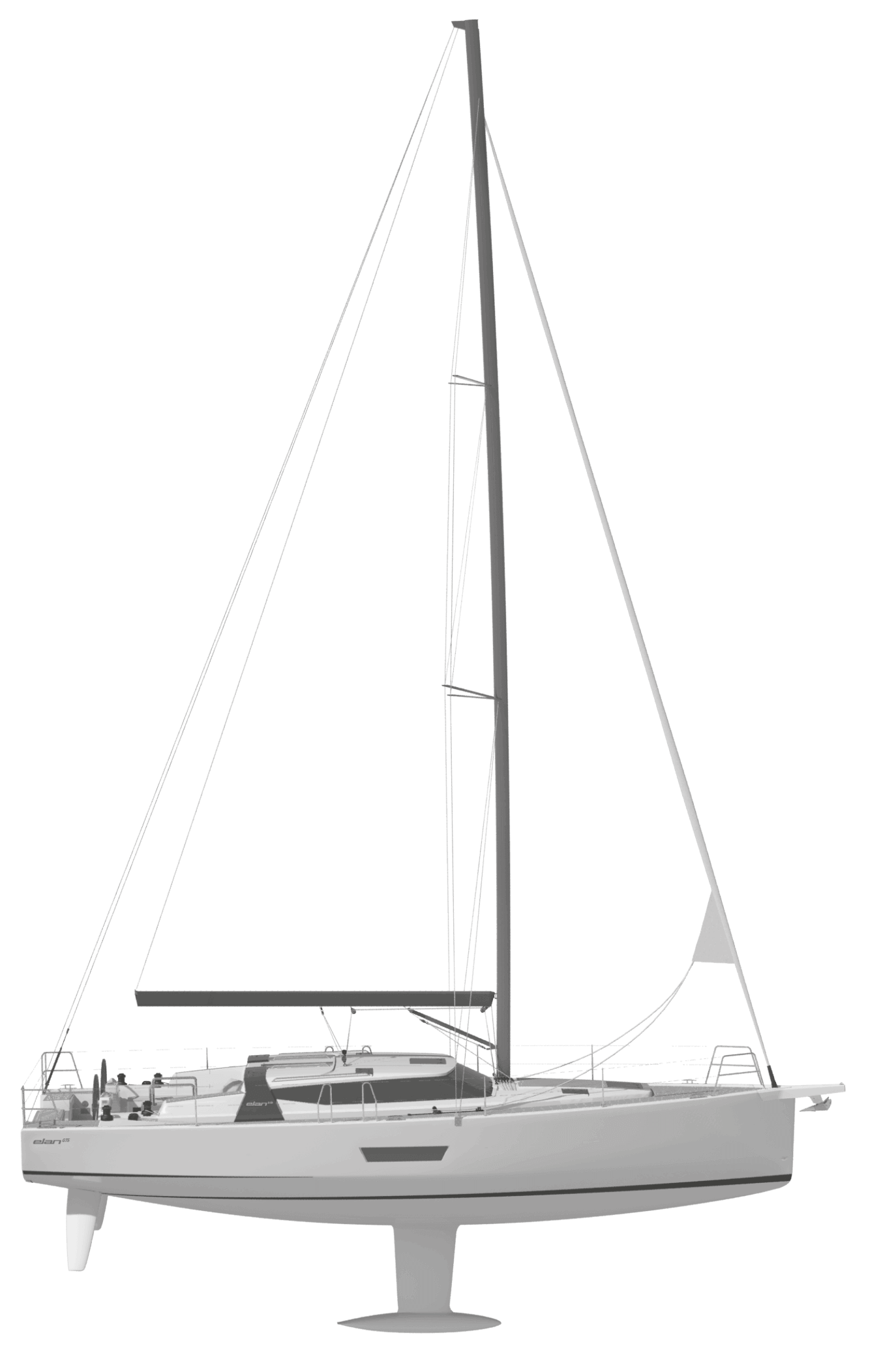 Elan GT5 luxury performance sailboat technical specification image 